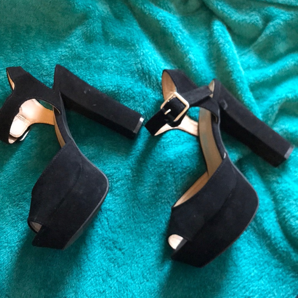 Black Open Toed Heels